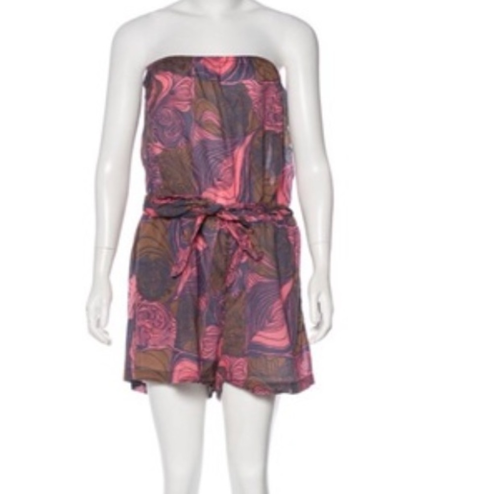 Tibi cotton tube romper L